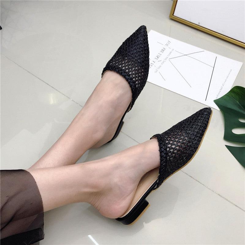 Mesh breathable pointed sandals - Trendha