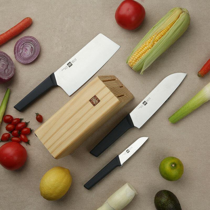 HuoHou 4 Pcs Non-Stick Stainless Steel Kitchen Knife Set Chef Knife Chopper Cleaver Slicer Fruit Knife Blade from - Trendha