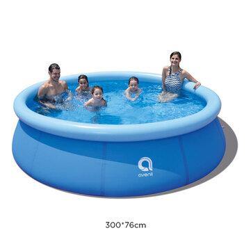 JILONG 300x76cm 1-5 People Swimming Pools Above Ground Inflatable Bathtub Swimming Pools for Kids and Adults - Trendha