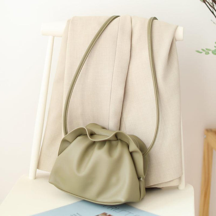 Korean Retro Soft Skin Dumpling Bag Female Fashion One-shoulder Diagonal Small Bag - Trendha