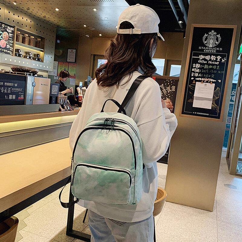 Women Tie Dye Waterproof Backpack Shoulder Bag - Trendha