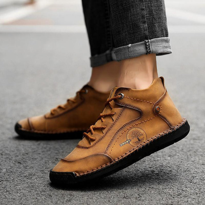 European And American Retro Leather Boots - Trendha