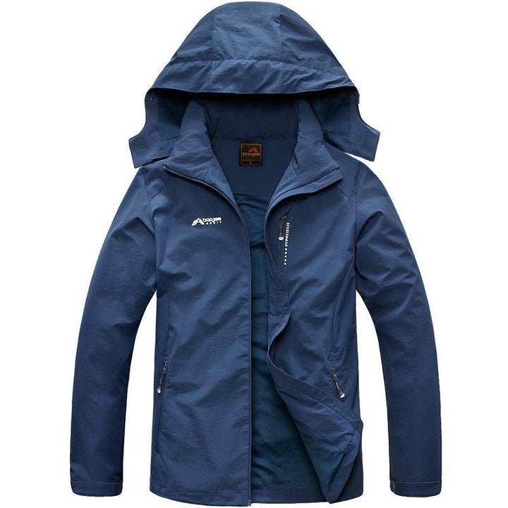 Men's Waterproof And Windproof Soft Shell Outdoor Double Layer Women's Jacket - Trendha