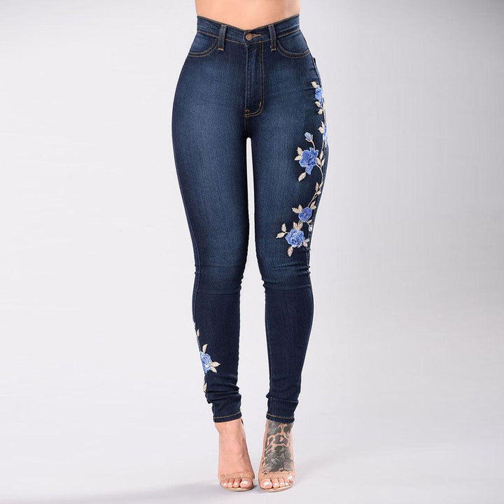European and American embroidered jeans - Trendha