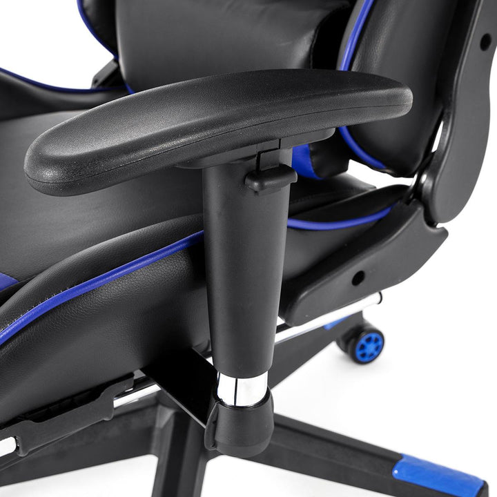Racing Style Ergonomic High-Back Computer Gaming Chair 90°-180° Reclining Internet Cafe Seat Household Folding Armchair with Footrest Office - Trendha