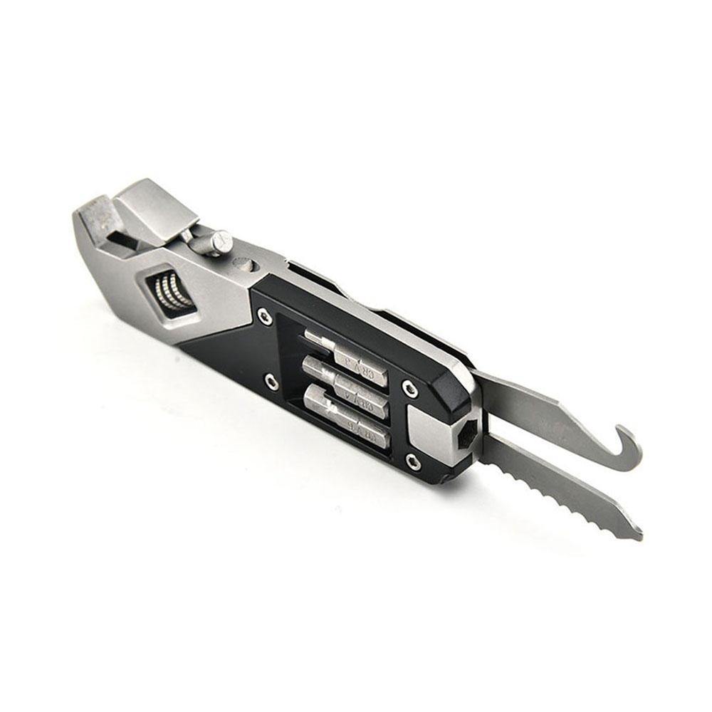 Stainless Steel Adjustable Wrench Folding Allen Wrench Multi-Function Wrench With Screwdriver - Trendha