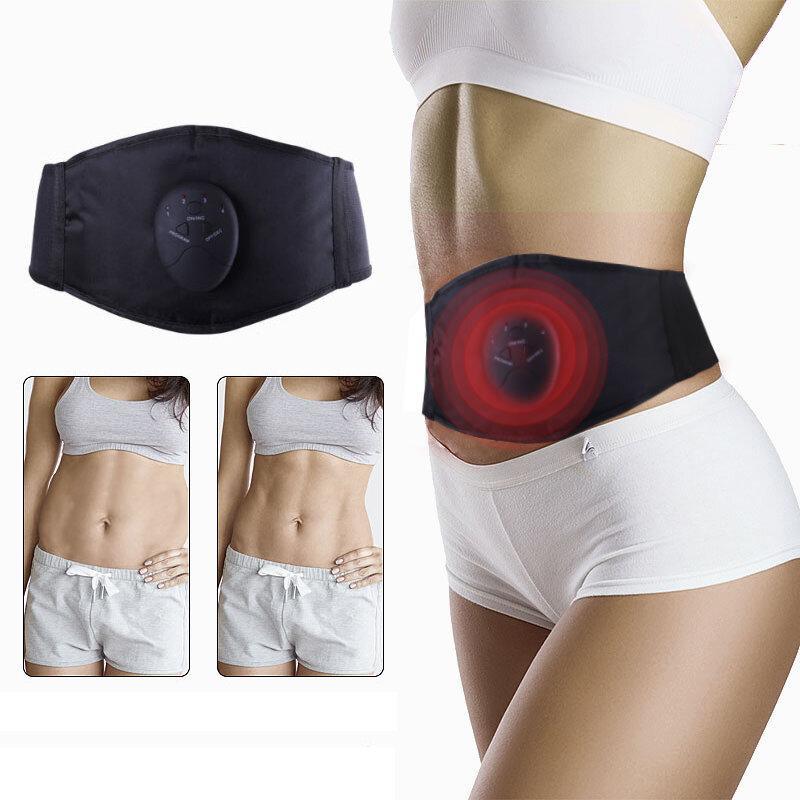6-Modes Rechargeable EMS Abdominal Muscle Toner Waist Belt Fitness Abs Stimulator Electronic Body Shaping Belt - Trendha
