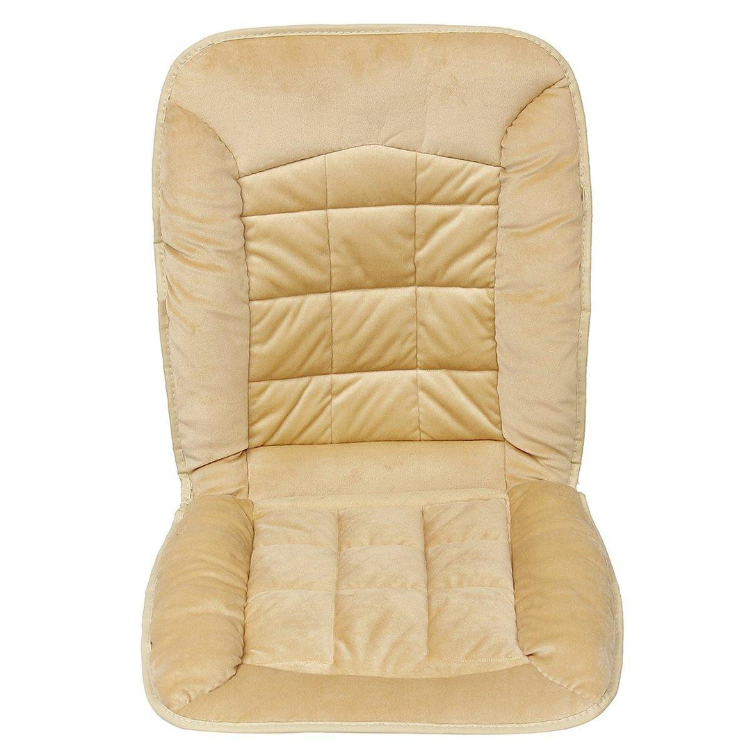 Plush Car Front Seat Cushion Comfortable Winter Warmer Cover Pad Chair Protector Universal - Trendha