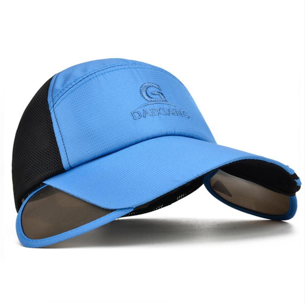 Mens Womens Adjustable Gardening Sun Protection Snapback Baseball Cap Sun Hat Big Brim - Trendha