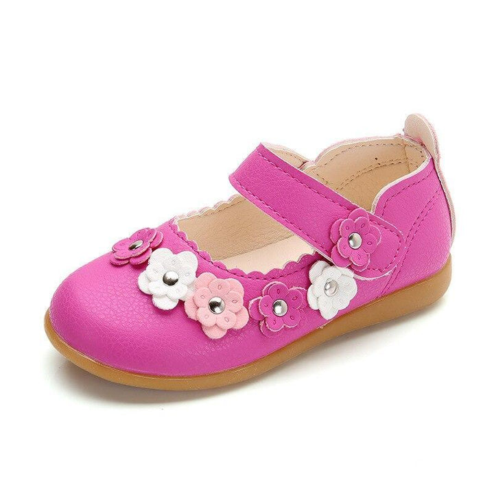 Girl's Flowers Soft Leather Sandals - Trendha