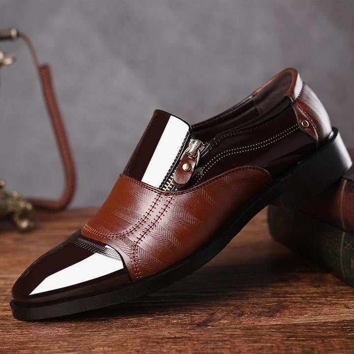 Men's New Business Leather Shoes Hollowed Out Breathable - Trendha