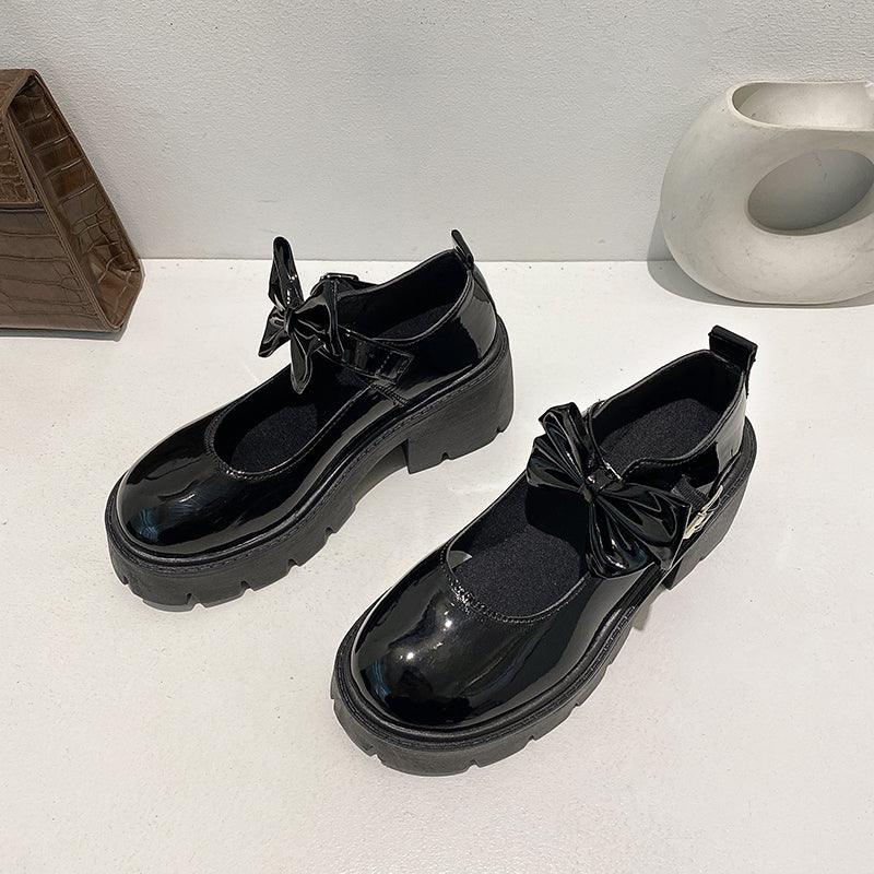 British Style Small Leather Shoes Female Retro Mary Jane Shoes Thick-soled Soft Girl Japanese Jk Single Shoes - Trendha