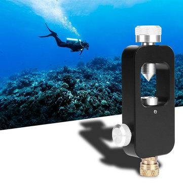 Scuba Diving Oxygen Tank Respirator Head Adapter Aluminium Alloy Scuba Diving Accessiories - Trendha