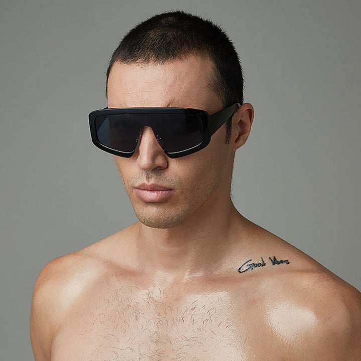 Unisex Casual Creative Dashing Full Frame Comfortable Nose Seat UV Protection Sunglasses - Trendha
