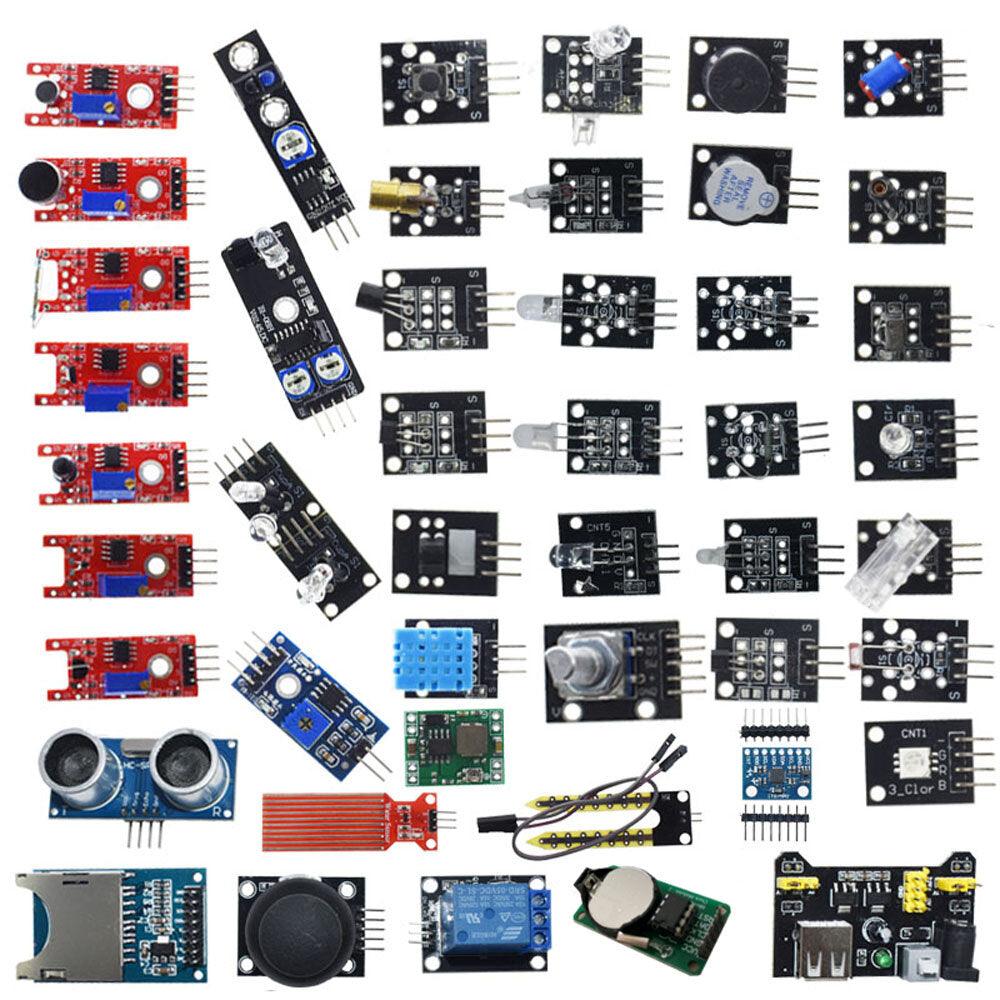 Geekcreit 45 In 1 Sensor Module Board Starter Kits Upgrade Version For Arduino UNO R3 MEGA2560 Plastic Bag Package - Trendha