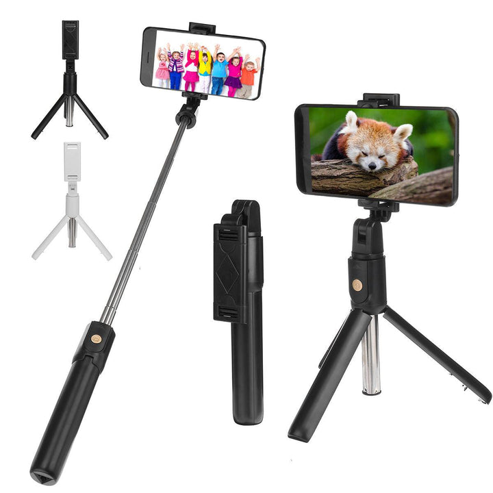 K07 Mini bluetooth Remote Control Selfie Stick Extendable Tripod Phone Holder - Trendha