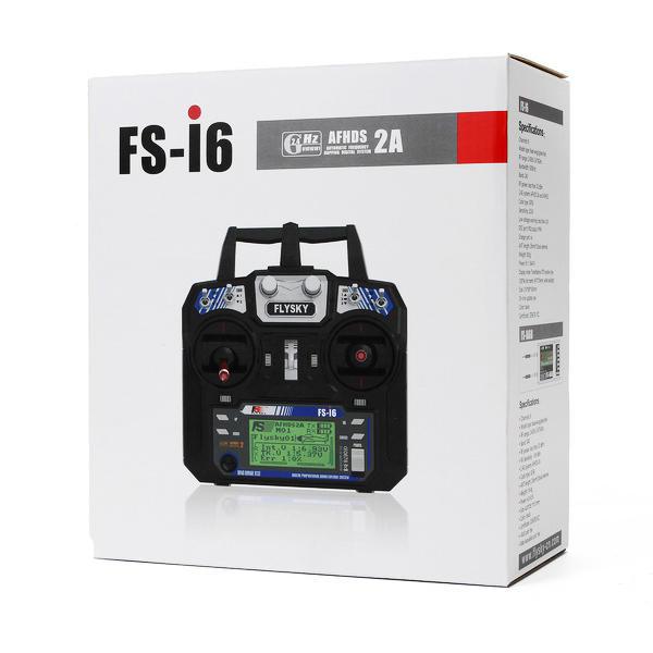 FlySky FS-i6 2.4G 6CH AFHDS RC Radion Transmitter With FS-iA6B Receiver for RC FPV Drone - Trendha