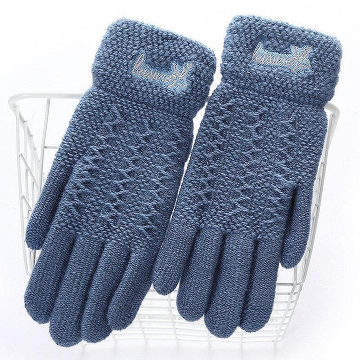 Knit Christmas Gloves Touch Screen Outdoor Glove - Trendha
