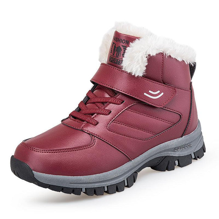 Sports Casual Shoes Two Cotton Plus Velvet Thick Warm Snow Boots - Trendha
