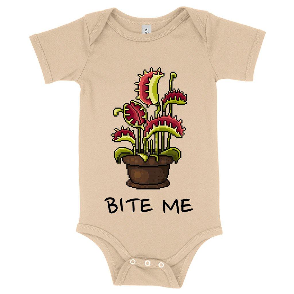 Baby Jersey Bite Me Onesie - Venus Flytrap Onesie