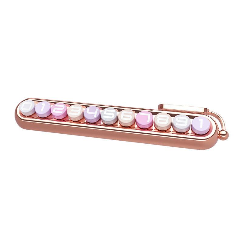 Mobile Phone Number Card For Ladies Temporary Parking Number Plate Cute Ornaments