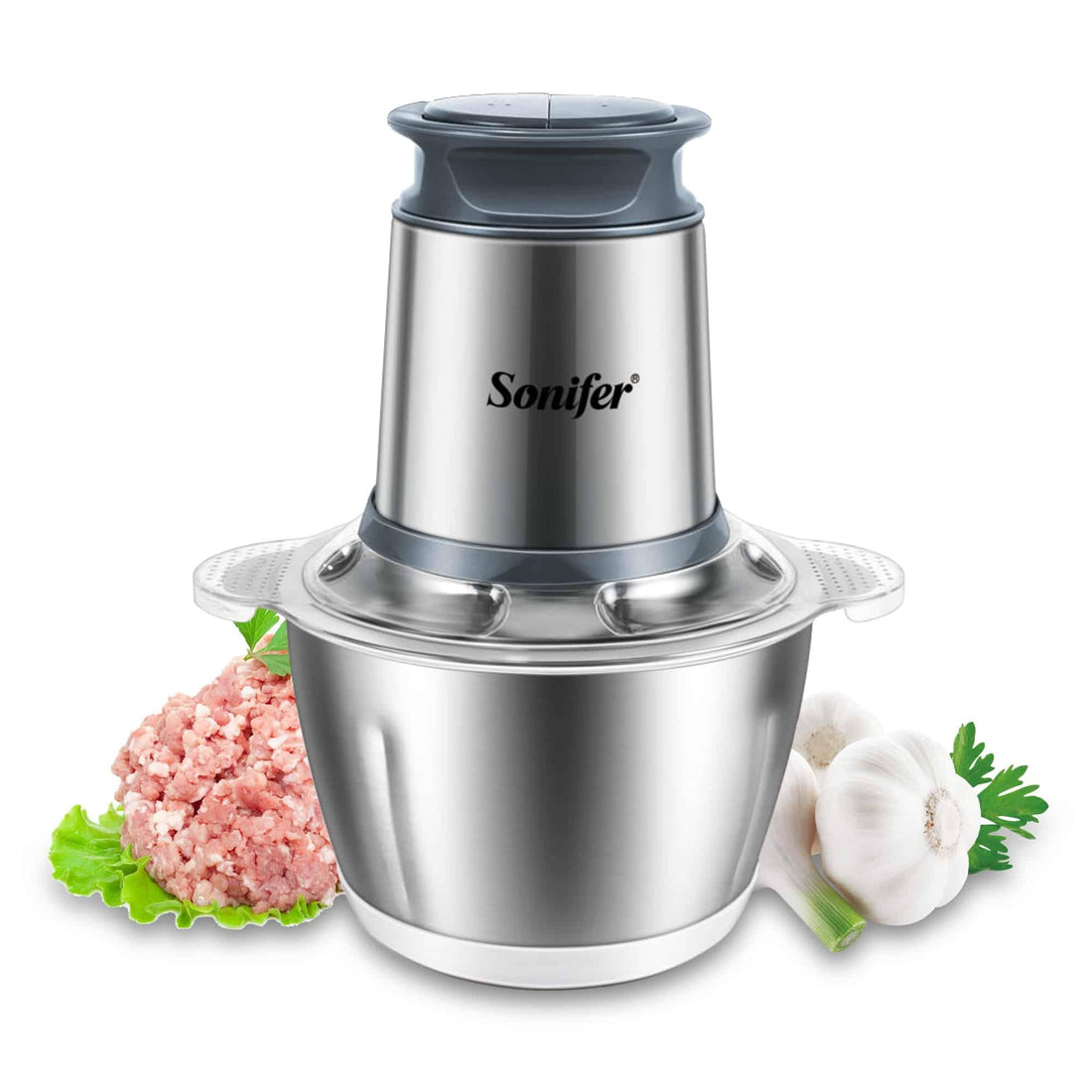 2 Speeds Stainless Steel Electric Grinder