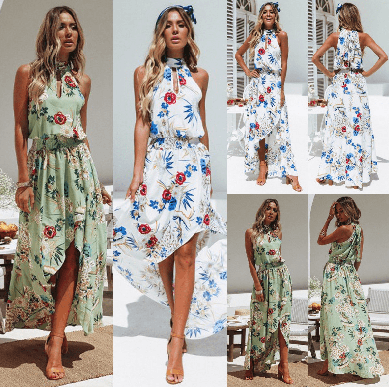 European trend beach dress ebay AliExpress explosion dress bohemian style dress - Trendha