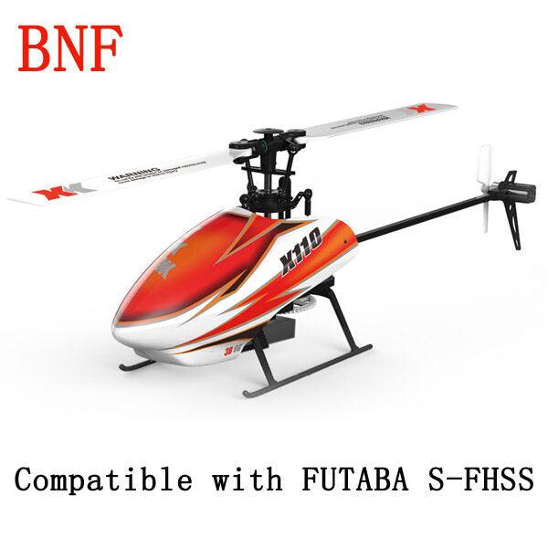 XK K110 Blast 6CH Brushless 3D6G System RC Helicopter BNF - Trendha