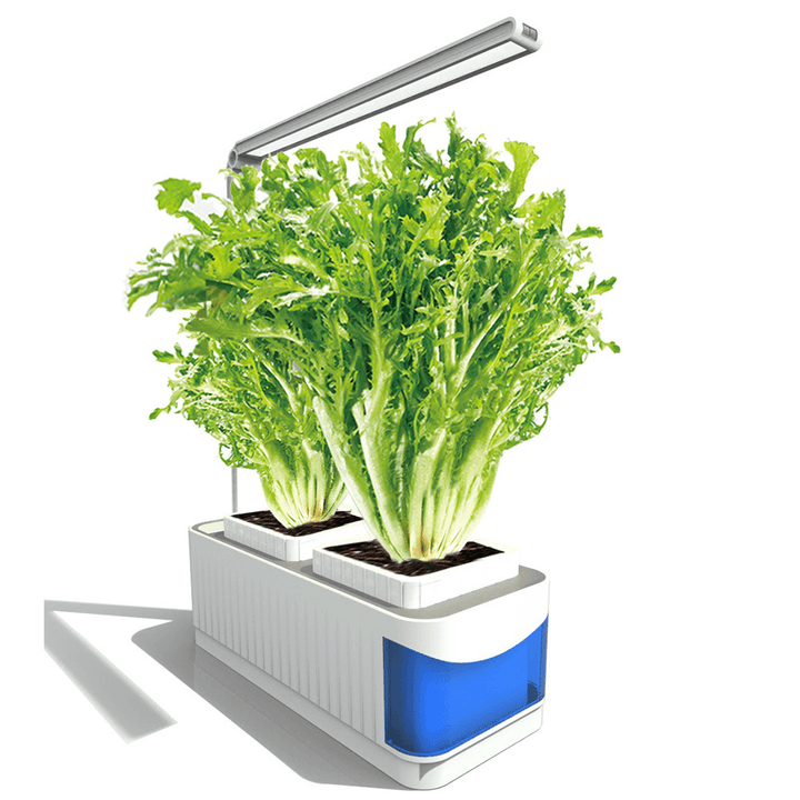 Intelligent Desk LED Lamp Hydroponic Herb Indoor Garden Kit Multi-Function Flower Vegetable Plant Growth Light - Trendha