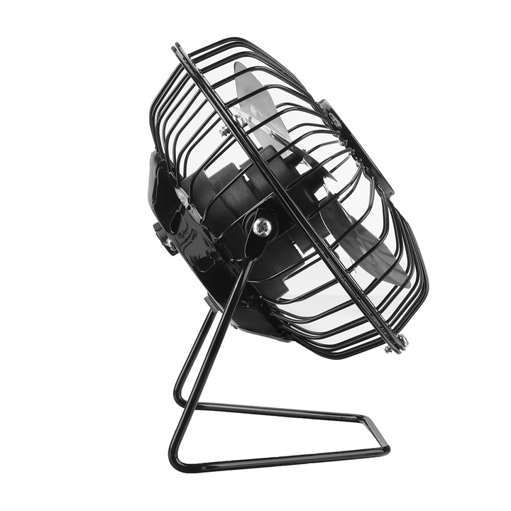 4Inch 5W USB Fan Cooling Conditioning Fan Mini Portable with Solar Panel Outdoor Camping Travel - Trendha
