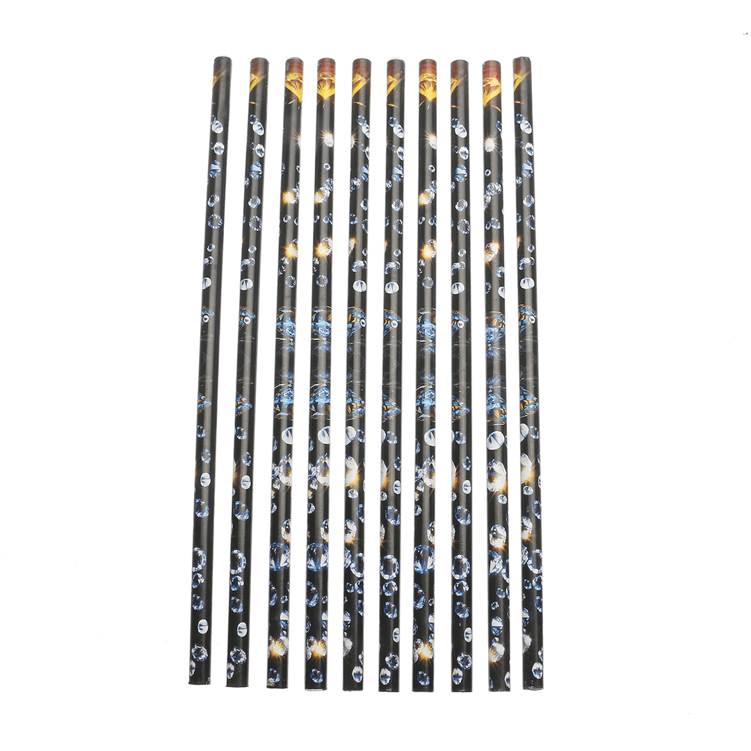 10Pcs Rhinestone Picker Wax Pencil Nail Crayons Point Art Dotting Paste Stick Pen - Trendha