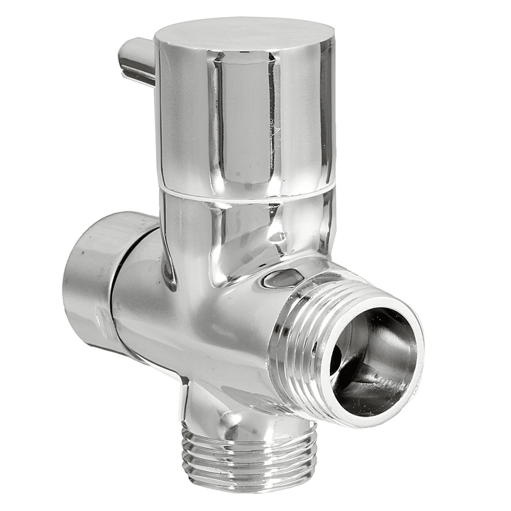 Brass 3 Ways T-Adapter Diverter Valve Water Pipe Switching Valve Faucet Accessory - Trendha