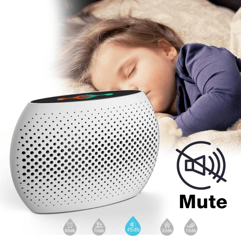 Mini Portable Dehumidifier Mute Circulation Rechargeable Air Dryer Machine Home Intelligent Moisture Absorber for Room Cabinet - Trendha