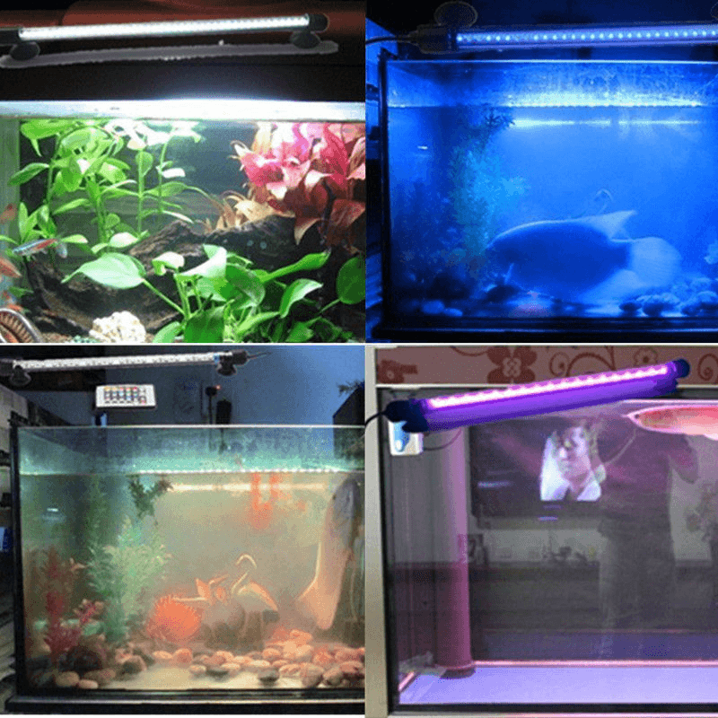 112CM 13.4W IP68 Waterproof 66PCS LED Aquarium Light RGB Remote LED Fish Tank Light Submersible - Trendha