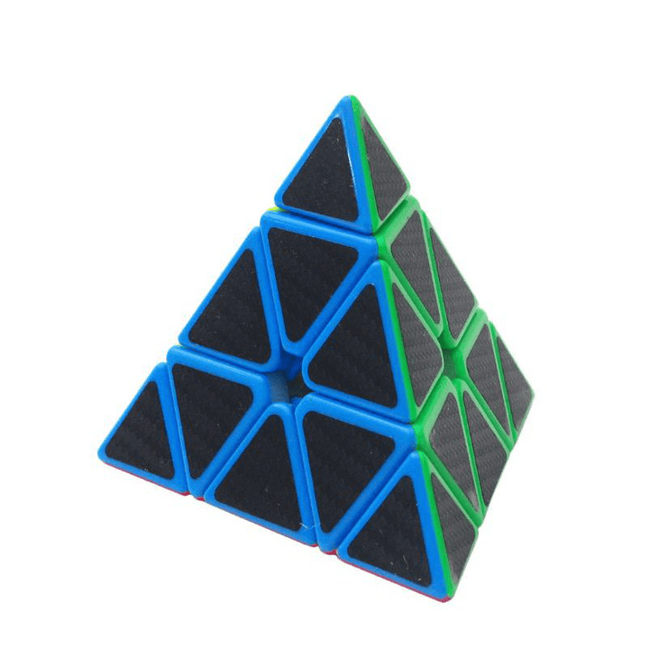 5Pcs per Box Carbon Fibre Magic Cube Pyraminx Dodecahedron Axis Cube 2X2 and 3X3 Cube Speed Puzzle - Trendha