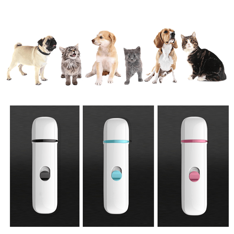 Electric Dog Nail Grinder Rechargeable Pet Nail File Portable Cat Paw Trimmer Nail Clipper - Trendha