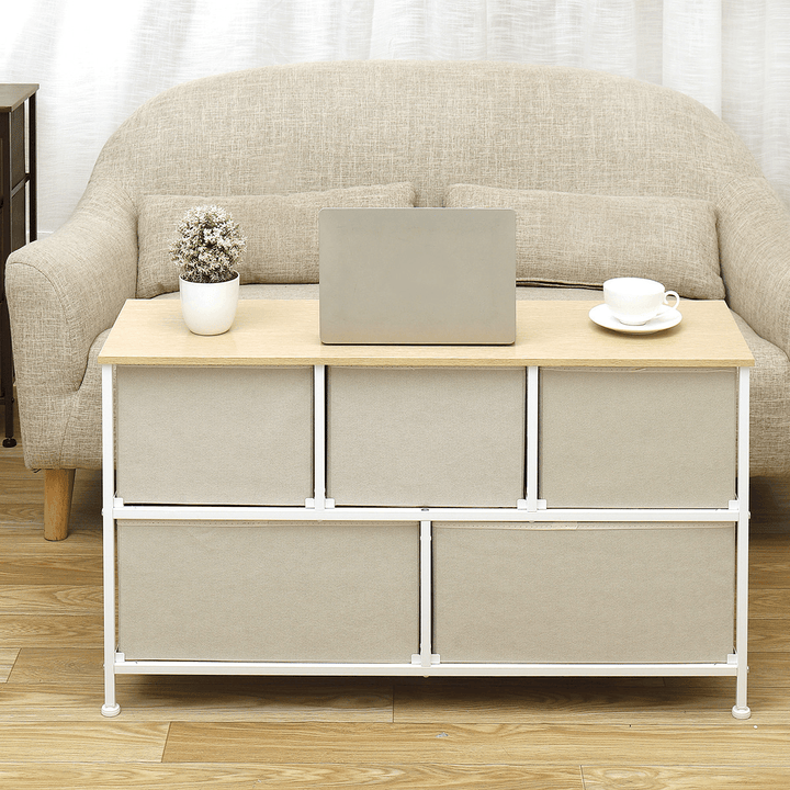 5 Drawers File Cabinets Furniture Storage Tower Unit Closet Dresser Bedside for Bedroom Office - Trendha