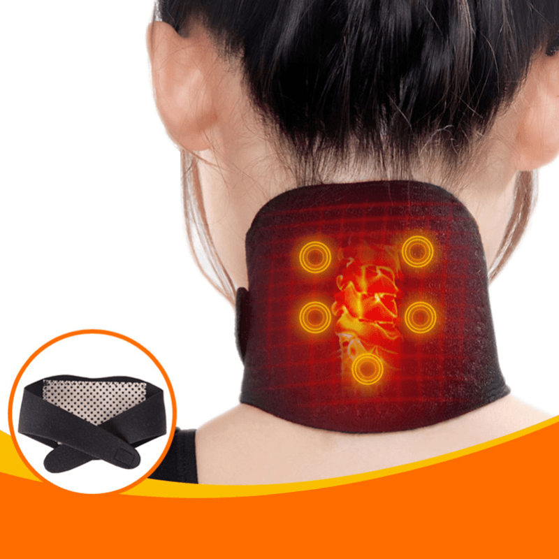 1Pcs Neck Support Massager Tourmaline Self-Heating Neck Belt Protection Spontaneous Heating Belt Body Massager - Trendha
