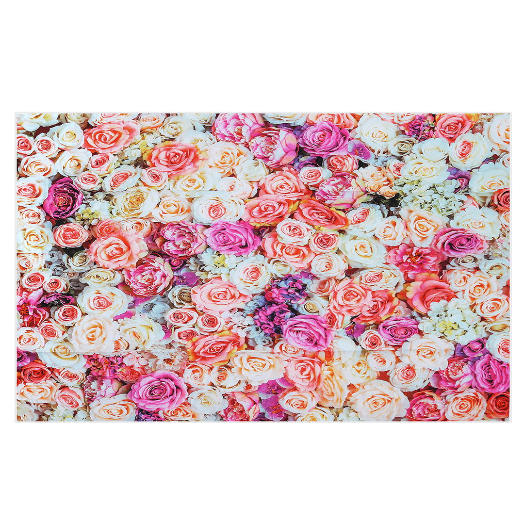 3X5Ft 5X7Ft Vinyl Flower Rose Wall Photography Backdrop Background Studio Prop - Trendha