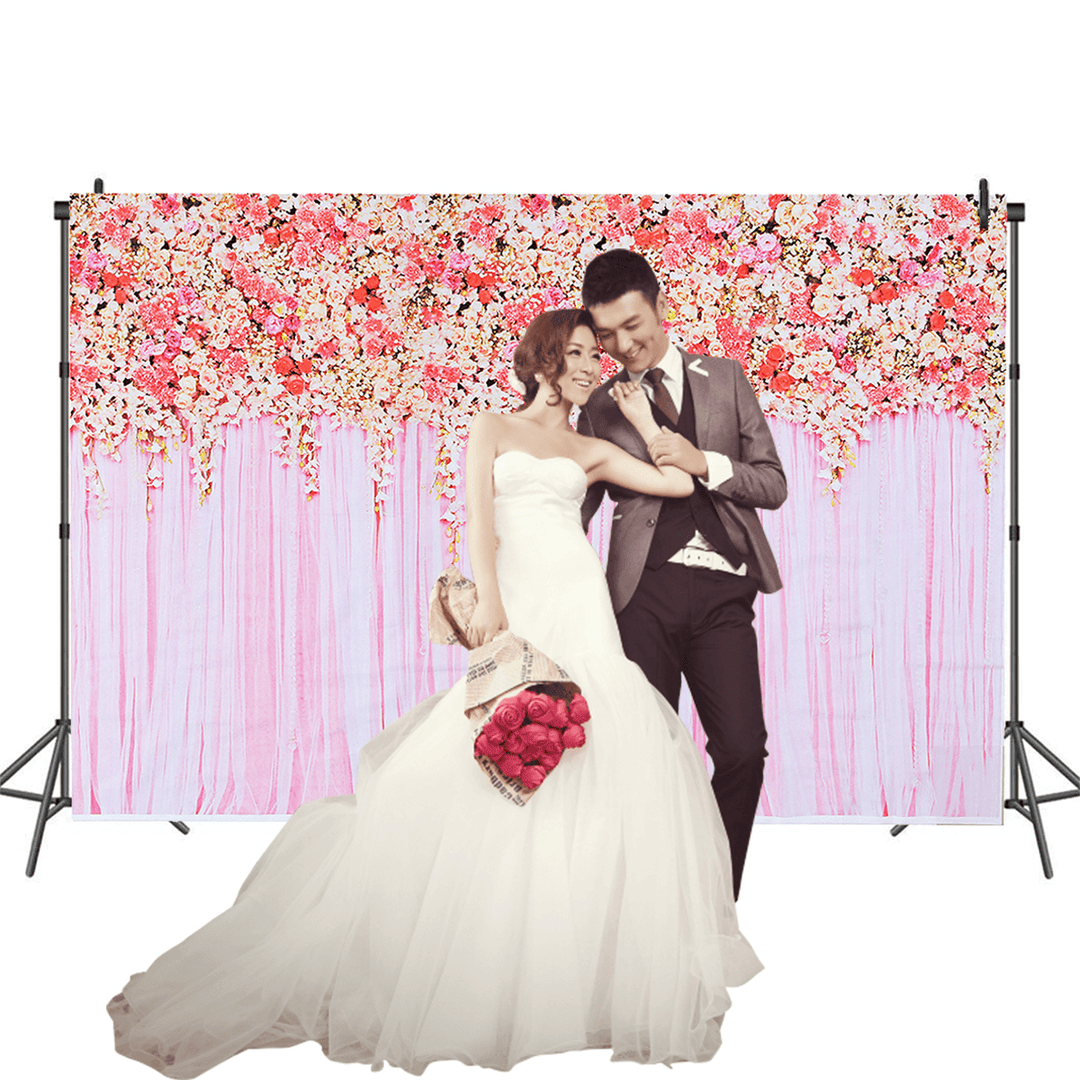 Rose Flower Wall Photography Backdrop Wedding Decorations Background Engagement Valentine Prop - Trendha