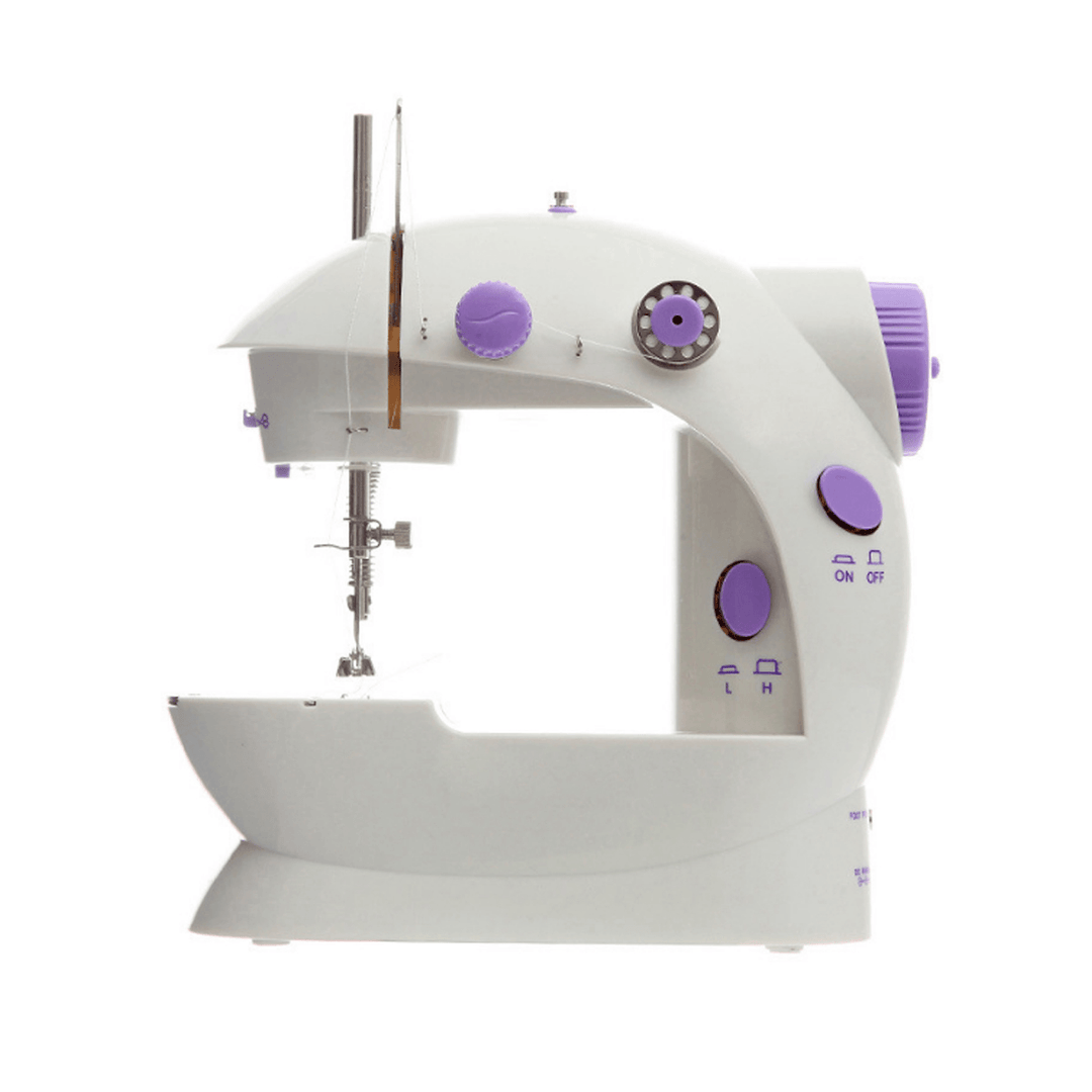 Portable Mini Desktop Sewing Machine Double Speed Automatic Thread with Light - Trendha