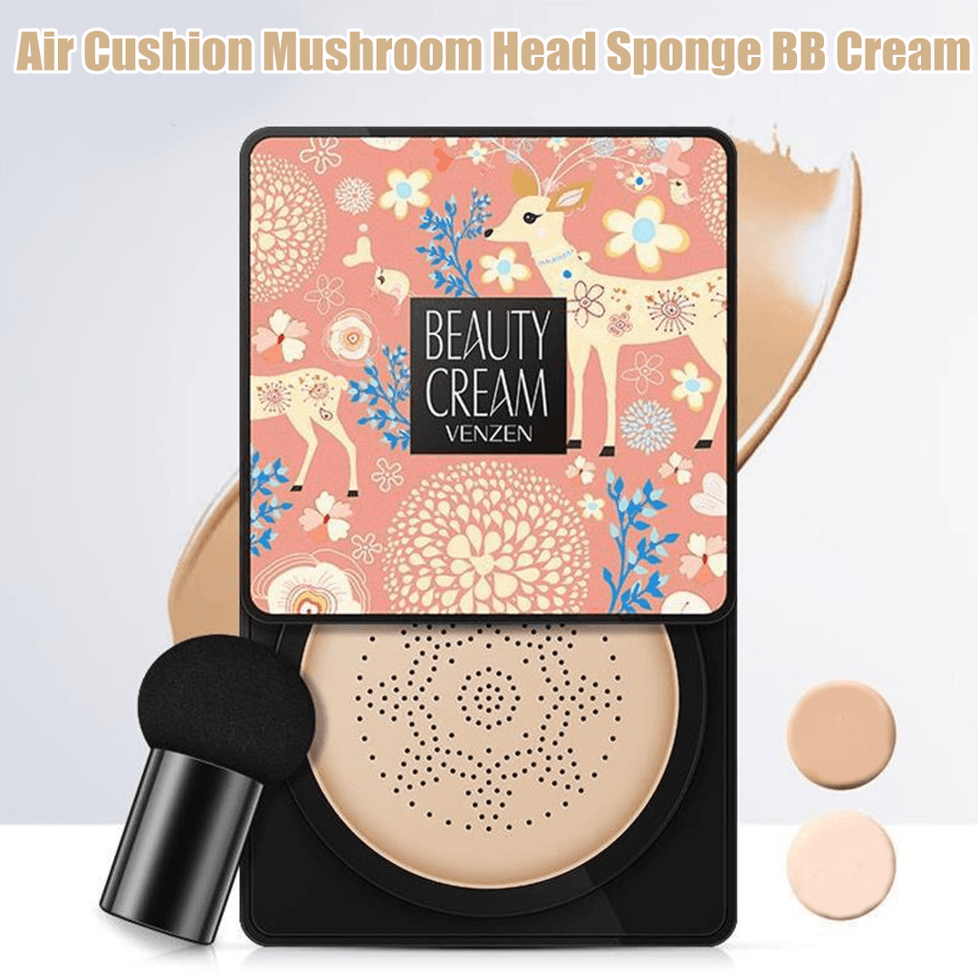 Mushroom Head Air Cushion CC Cream | Natural Brightening Makeup Foundation | Moisturizing Formula - Trendha