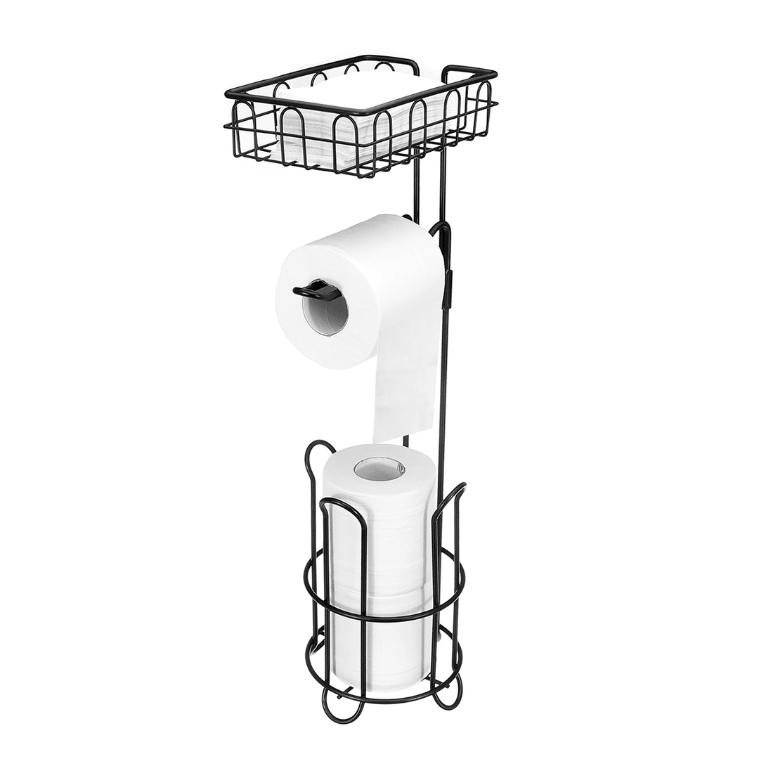 Toilet Paper Towel Storage Stand Organizer Rack Bathroom Vertical Roll Holder Shelf - Trendha