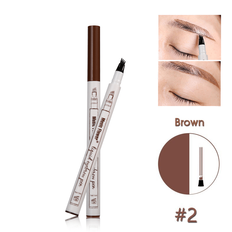 Music Flower Microblading Eyebrow Tattoo Pen Brow Ink Pencil Defined Makeup Waterproof Powder - Trendha