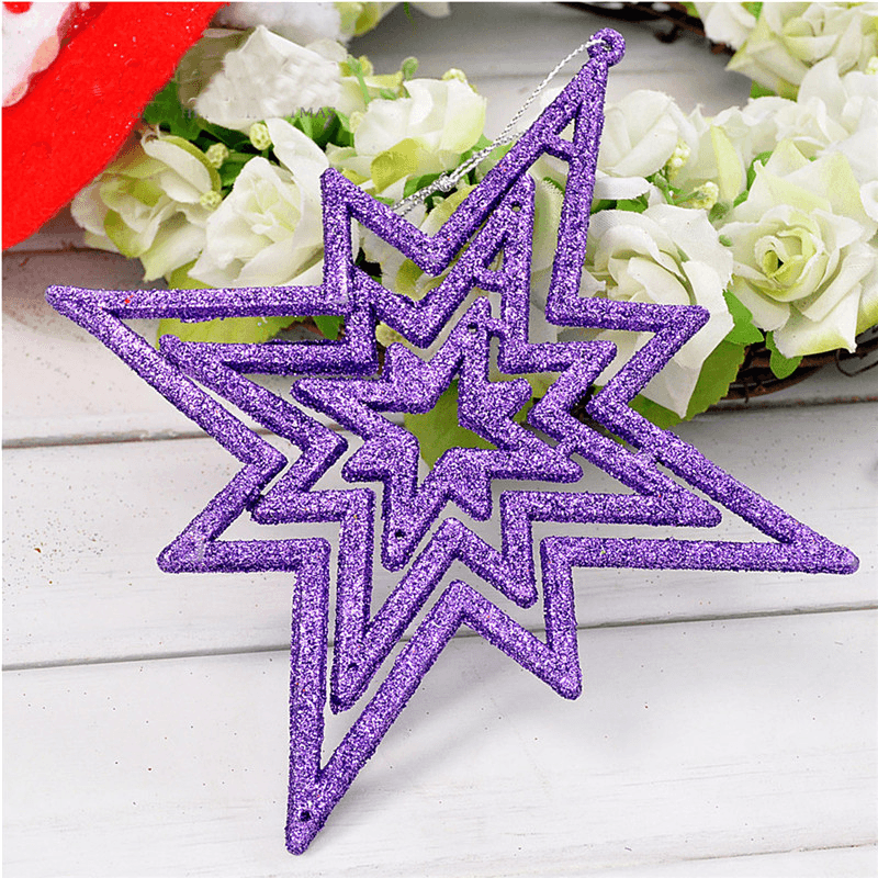 1Pc Star 15Cm Christmas Tree Pendant Ornaments Holiday Party Hanging Decoration Toys - Trendha