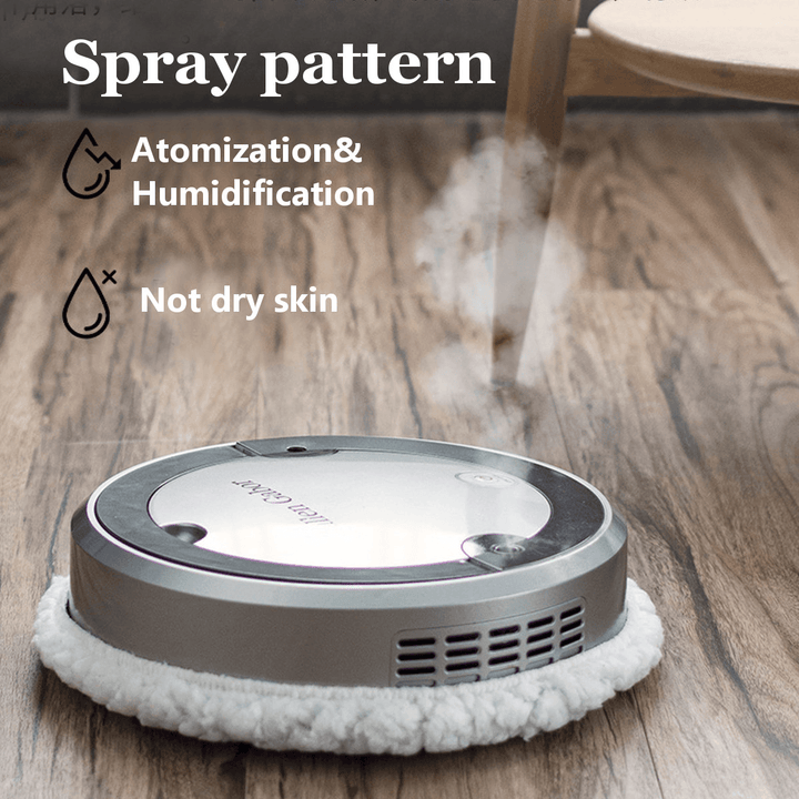 Smart Mopping Robot USB Automatic Charging Cleaner Spray Wet & Dry UV Sterilization Machine - Trendha