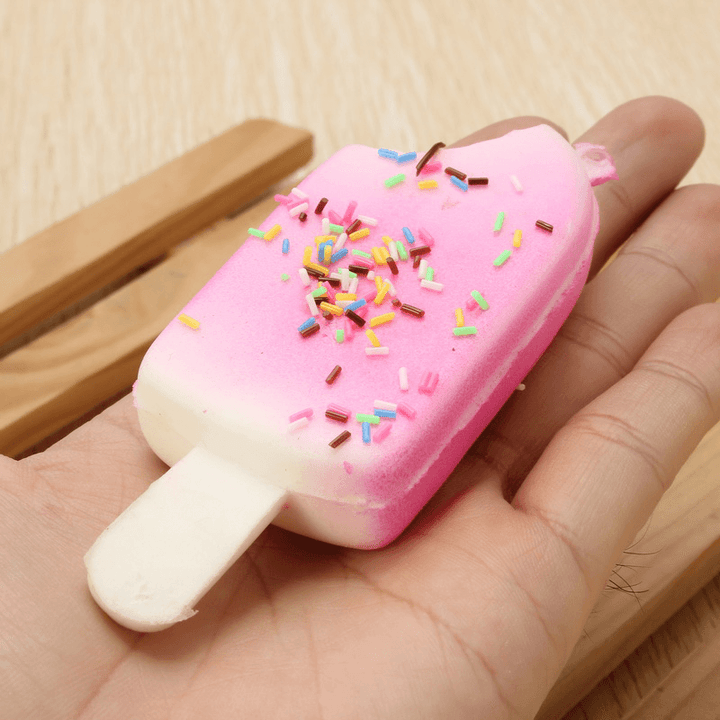 11Cm Ice Lolly Popsicle Squishy Charm PU Phone Strap Decor Random Color Gift - Trendha