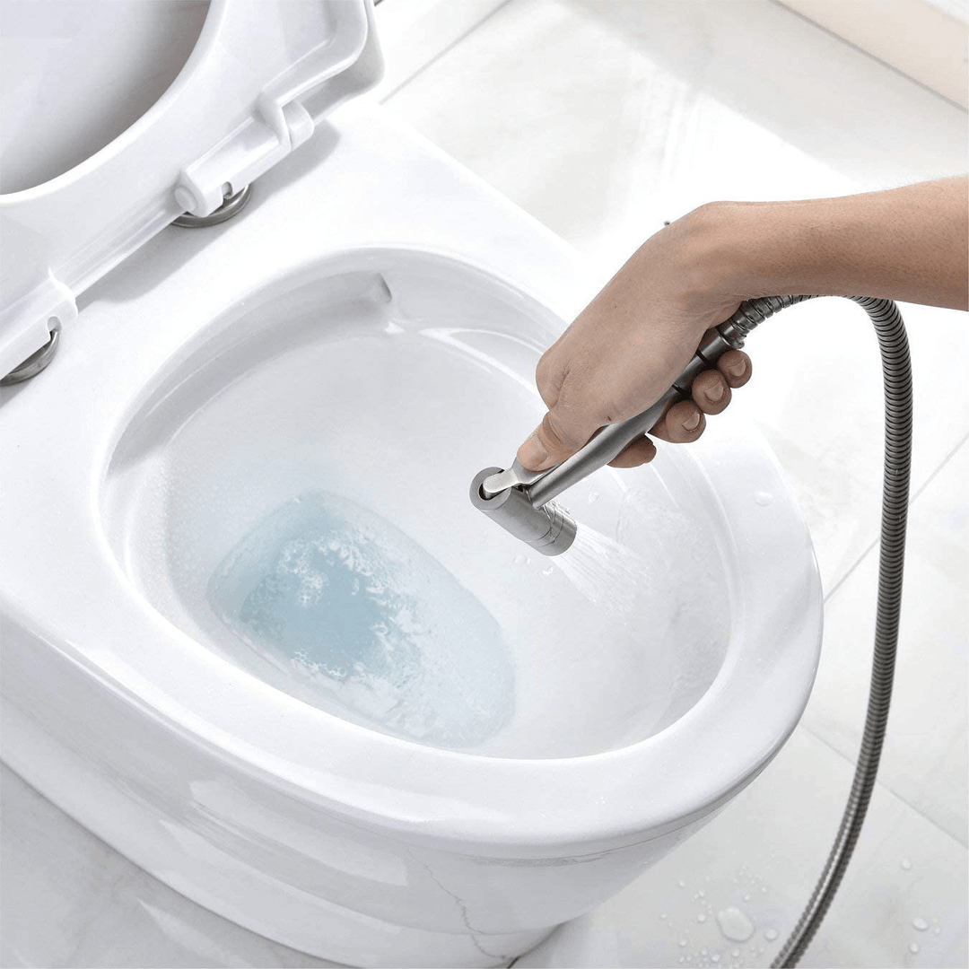 304 Stainless Steel Handheld Bidet Sprayer for Toilet with Anti-Leaking Hose Toilet Wall Mounted Multi Function for Cloth Diaper Sprayer Shattaf Pets Shower - Trendha
