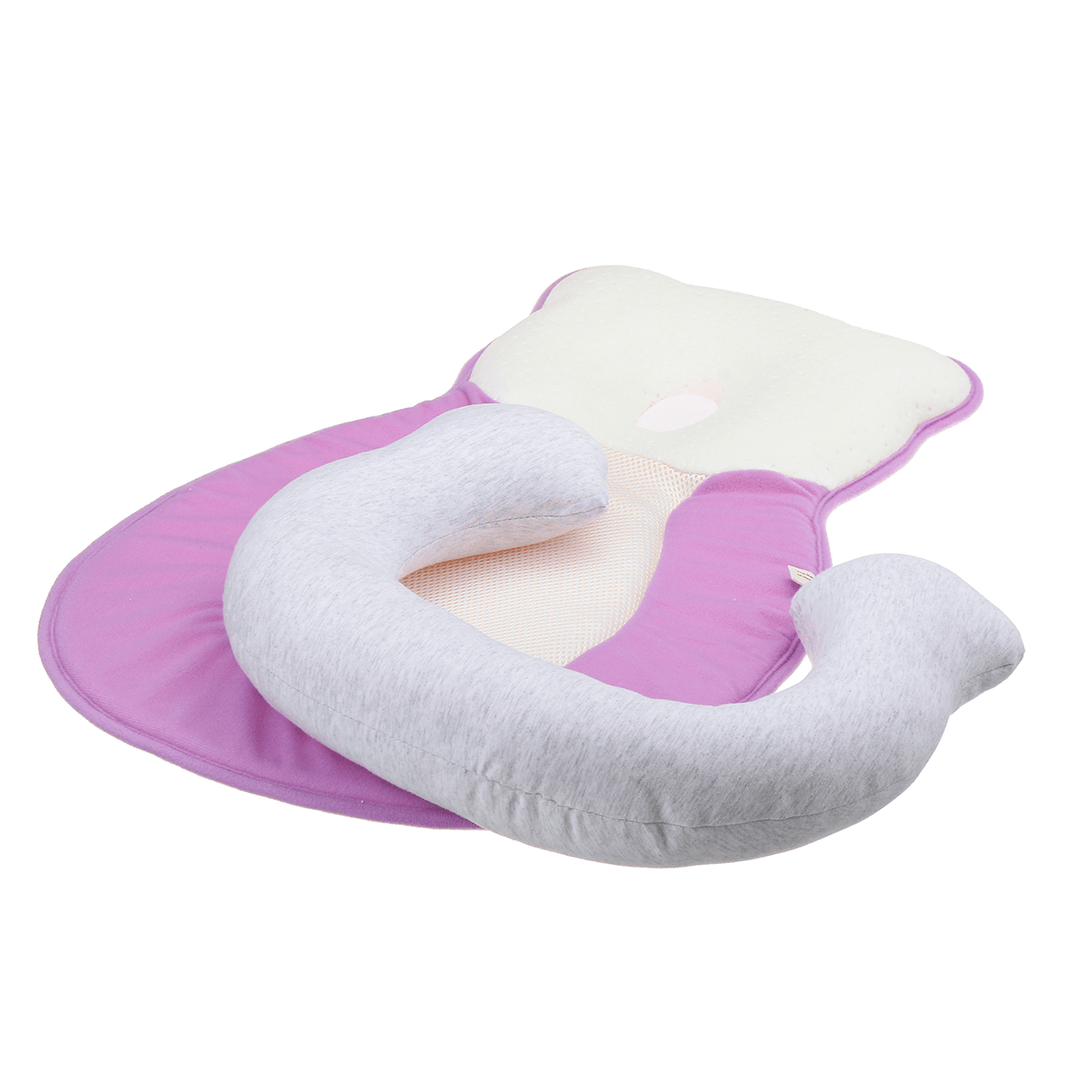 Breathable Newborn Baby Infant Pillow Sleep Mat anti Flat Head for Crib Bed Neck-Suppor - Trendha
