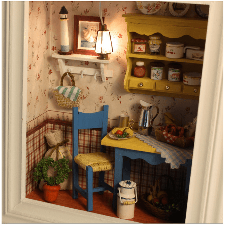 CUTEROOM DIY Doll House Cottage Long Holiday Series Toy Gift Indoor Toys - Trendha